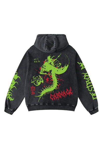 Carnage Designed Oversized Hoodie