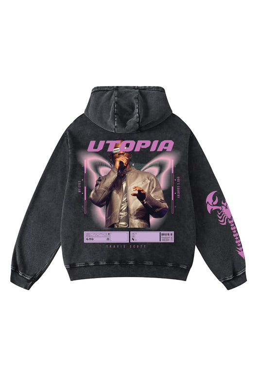 Utopia Designed Oversized Hoodie