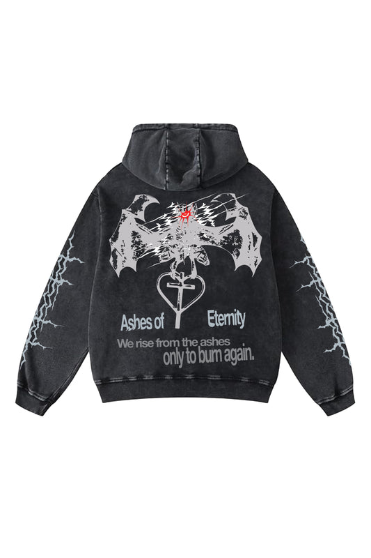 Ashes Of Eternity Designed Oversized Hoodie