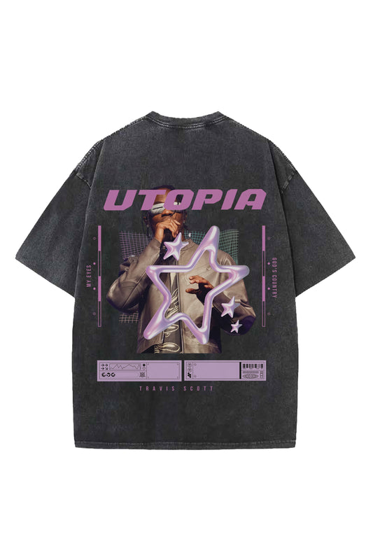 Utopia Designed Vintage Oversized T-shirt
