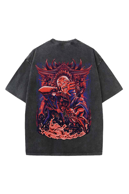 Sukuna Designed Vintage Oversized T-shirt