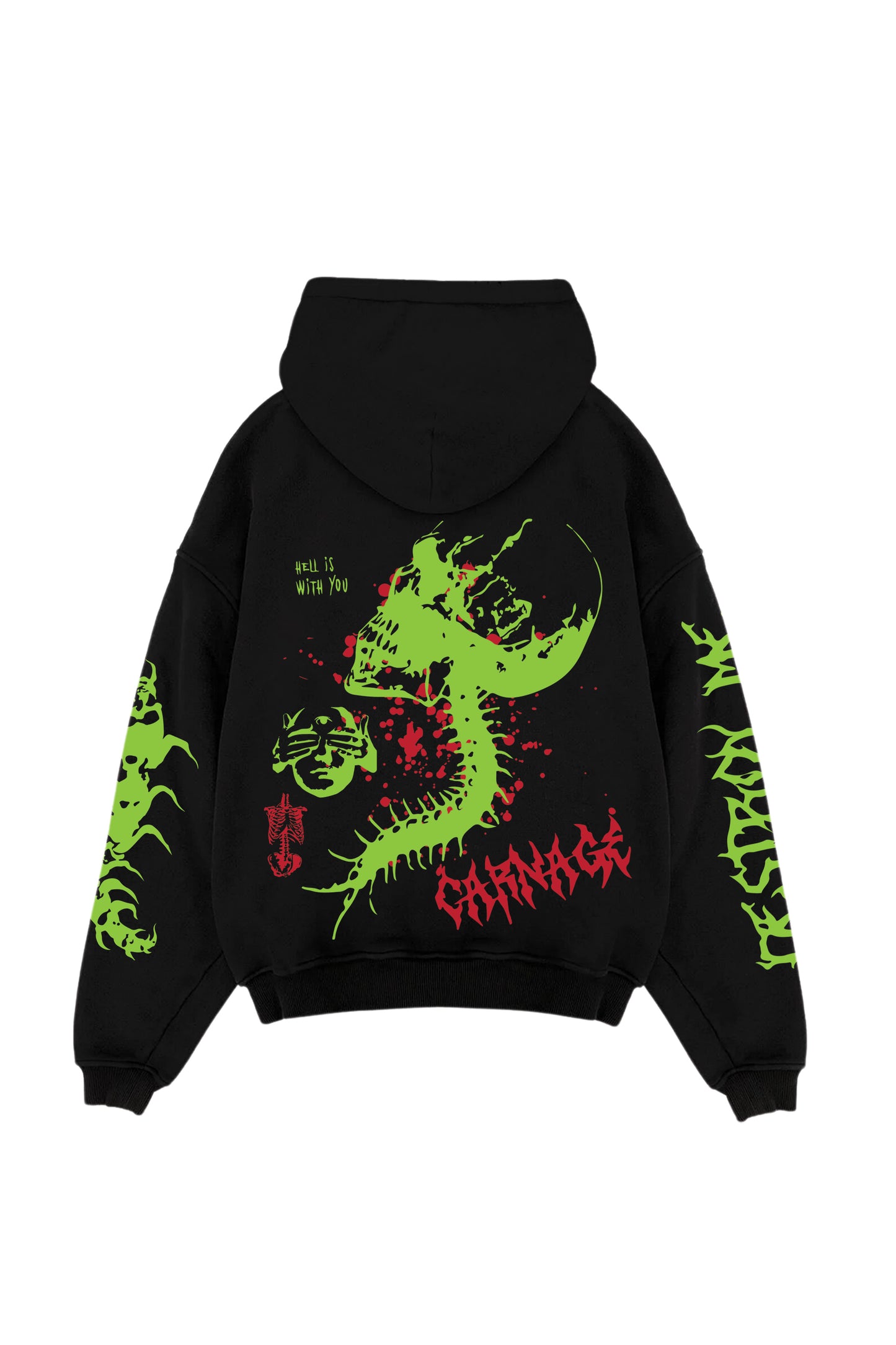 Carnage Designed Oversized Hoodie