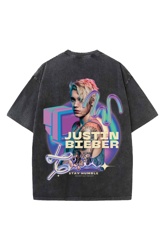 Justin Bieber Designed Vintage Oversized T-shirt