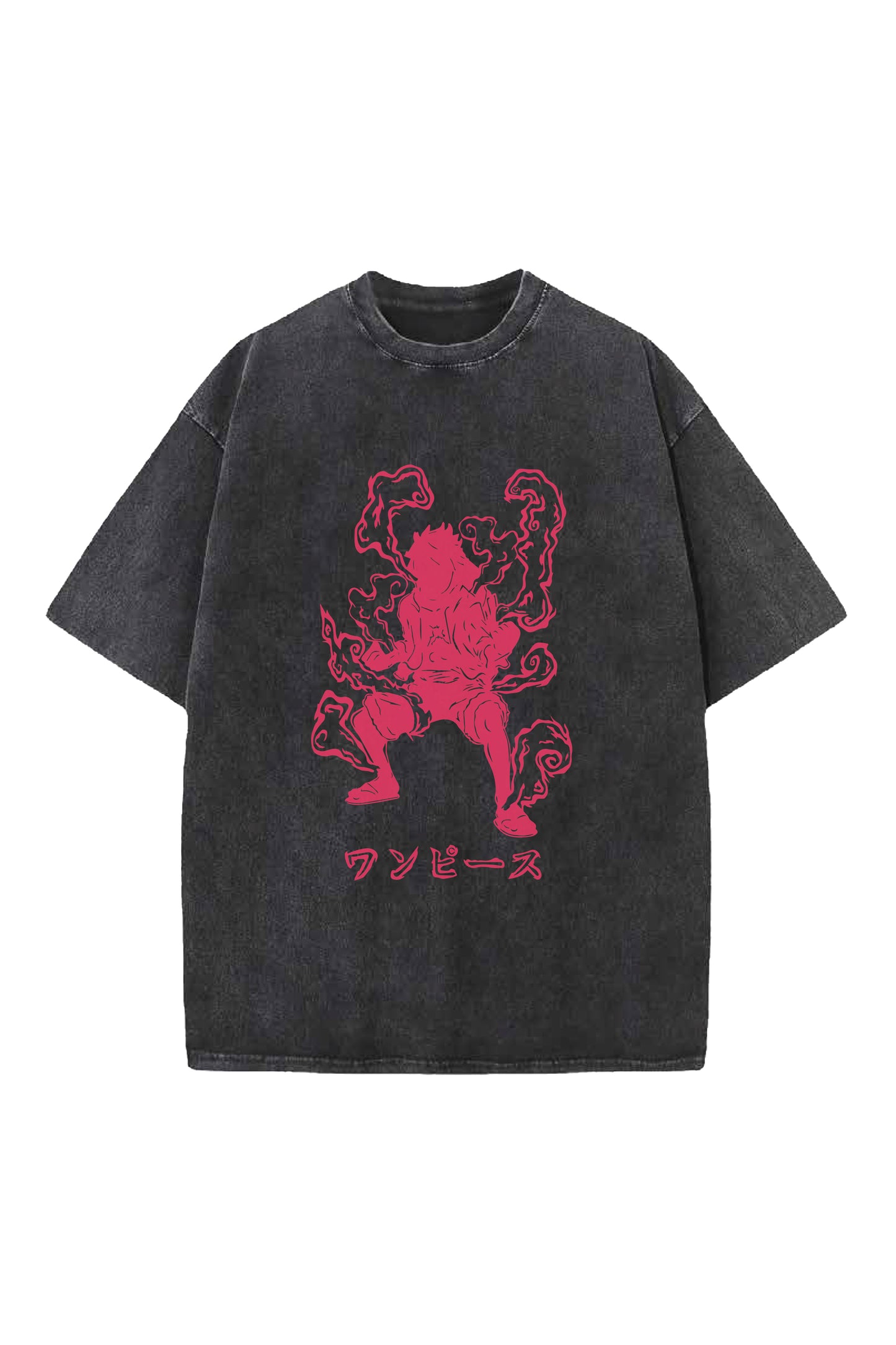One Piece Three Brothers Designed Vintage Oversized T-shirt