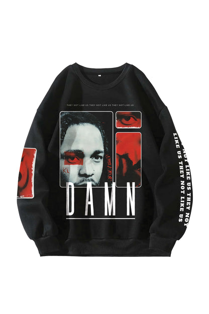 Kendrick Lamar Designed Oversized Sweatshirt